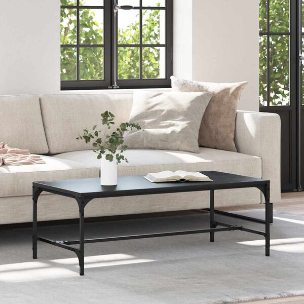 vidaXL Масичка за кафе Черния дъб 100 x 50 x 35 cm Инженерно дърво