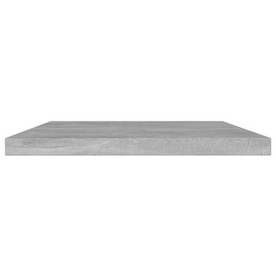 vidaXL Рафтове за етажерка, 8 бр, бетонно сиви, 60x10x1,5 см, ПДЧ