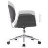vidaXL Въртящ се офис стол, сив, текстил