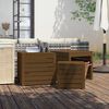 vidaXL Комплект градински кутии от 3 части, меденокафяво, бор масив