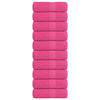 vidaXL Кърпи за пране FROGN 10 бр. Розови 30x30 см 360 г/м&sup2;