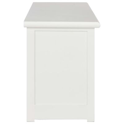 vidaXL ТВ шкаф, бял, 120x30x40 см, дърво