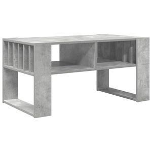 vidaXL Масичка за кафе Циментено сиво 92 x 49,5 x 45 см