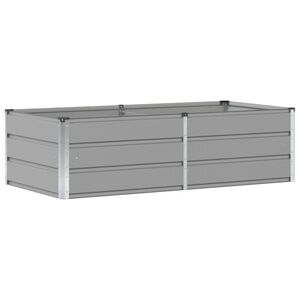 vidaXL Кашпа Светлосиво 160 x 80 x 45 cm Стомана