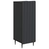 vidaXL Служебен шкаф Черно 34,5 x 33 x 92 см Инженерна дървесина