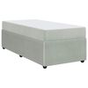 vidaXL Рамка за легло с матрак Светлосиво 80 x 200 cm текстил