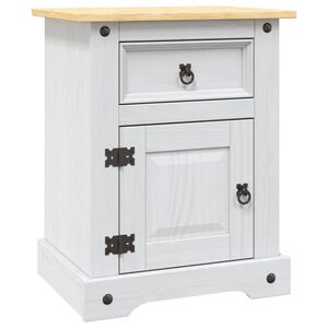 vidaXL Нощно шкафче, мексикански бор, стил Корона, 53x39x67 cм