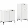 vidaXL Комплект мебели за баня 2 бр. Бяло 39,5 x 36 x 88 см