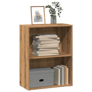 vidaXL Библиотека, дъб артизан, 60x30x77 см, инженерно дърво