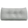 vidaXL Възглавница за гръб Светлосиво 100 x 24 x 50 см Кадифе