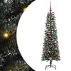 vidaXL С изкуствено коледно дърво с 150 LED светодиода Зелен 150 cm