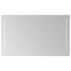 vidaXL LED огледало за баня Прозрачен 50 x 30 cm закалено стъкло