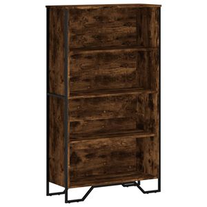 vidaXL Библиотека, опушен дъб, 80x31x137,5 см, инженерно дърво