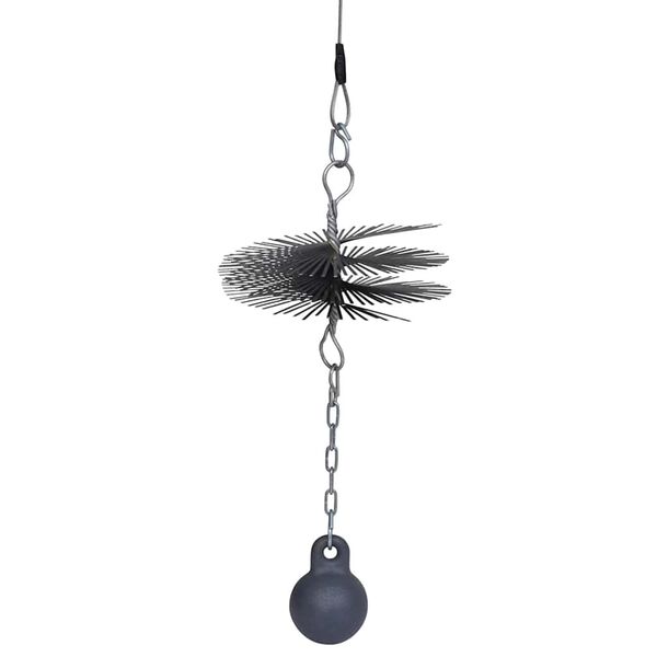 Кръгла четка за почистване на комин, диаметър 20 см