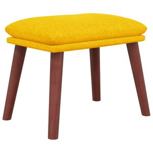 vidaXL Табуретка, горчица жълта, 45x29,5x35 см, текстил