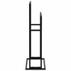 vidaXL Свободностояща поставка за кърпи, черна, 48x24x78,5 см, желязо
