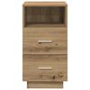 vidaXL Нощни шкафчета, 2 бр, с 2 чекмеджета, дъб артизан, 36x36x68 см
