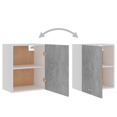 vidaXL Висящ шкаф, бетонно сив, 50x31x60 см, ПДЧ