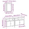vidaXL Модулни единици за баня с рафт 3 pcs Кафяво Инженерно дърво