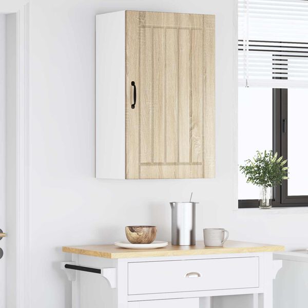 vidaXL Кухненски шкаф Сонома дъб 50 x 31 x 80 см Инженерно дърво