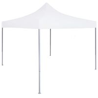 vidaXL Професионална сгъваема парти шатра, 2x2 м, стомана, бяла
