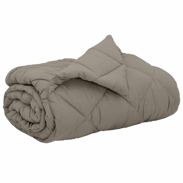 vidaXL Пълно годишно юрганче Светлосиво 220 x 240 cm Микрофибър