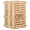 vidaXL Кутия за картофи, 50x50x80 см, борово дърво масив