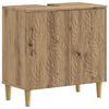 vidaXL Шкаф за мивка в баня DELFT Дъб артизан 59,5 x 31,5 x 59 см