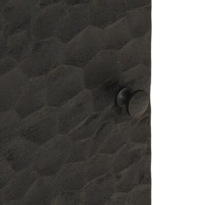 vidaXL Нощни шкафчета, черни, 2 бр, 40x33x46 см, манго масив