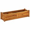 vidaXL Градинска повдигната леха, акациево дърво, 100x30x25 см
