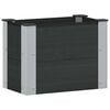 vidaXL Градинска повдигната леха Черно 50 x 30 x 36 см алу.