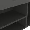 vidaXL Пейка за обувки с подложка сива 104x30x49 см инженерно дърво