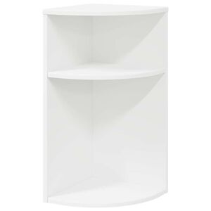 vidaXL Крайна масичка Бяло 29,6 x 29,6 x 60 см Инженерно дърво