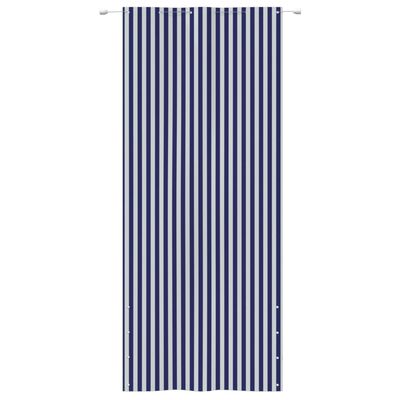 vidaXL Балконски параван, синьо и бяло, 120x240 см, оксфорд плат