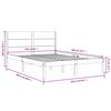 vidaXL Рамка за легло без матрак, 160x200 см, масивна чамова дървесина