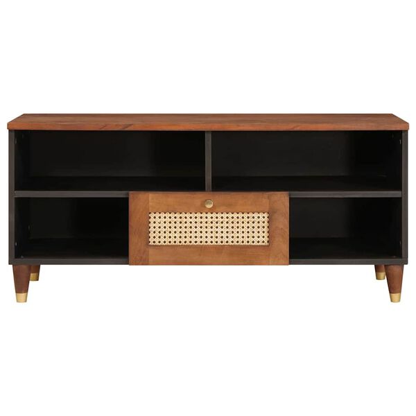 vidaXL Шкафове и стелажи за съхранение на медии с чекмедже Кафяво