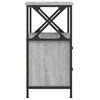 vidaXL Нощно шкафче, сив сонома, 34x35,5x70 см, инженерно дърво