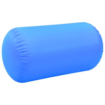 vidaXL Надуваем гимнастически цилиндър с помпа 120x90 см PVC син