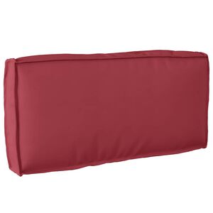 vidaXL Възглавница Оксфордска тъкан Виненочервен 80 x 40 x 12 cm