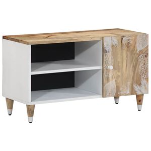 vidaXL ТВ шкаф, 80x31,5x46 см, мангово дърво масив