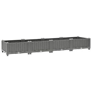 vidaXL Повдигната леха, 160x40x23 см, полипропилен