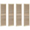 vidaXL Врата за шкаф с врата 4 бр. Натурално 170 x 49,5 см