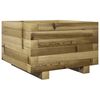 vidaXL Градинска кашпа 40x40x26,5 см импрегниран бор