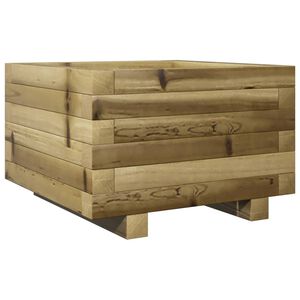 vidaXL Градинска кашпа 40x40x26,5 см импрегниран бор