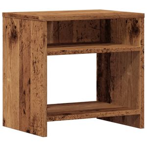 vidaXL Нощно шкафче, старо дърво, 40x30x40 см, инженерно дърво