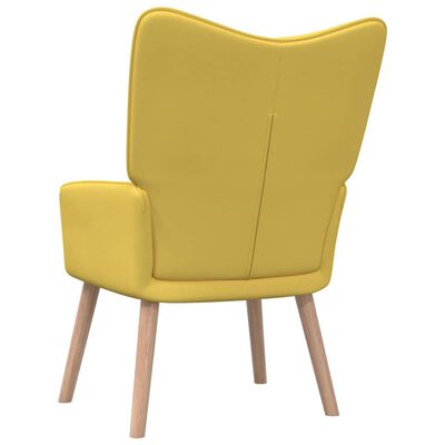 vidaXL Релаксиращ стол, горчица жълто, плат