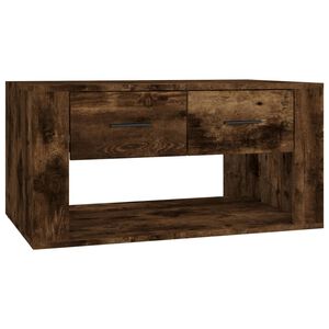 vidaXL Кафе маса, опушен дъб, 80x50x40 см, инженерно дърво