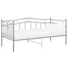 vidaXL Рамка за разтегателен диван, сива, метал, 90x200 см