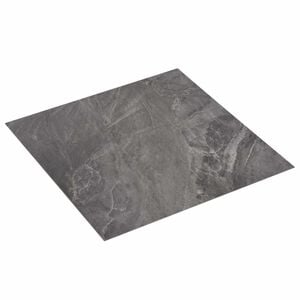 vidaXL Дъски за под 5,11 м&sup2; 55 pcs ПВЦ Черен и бял