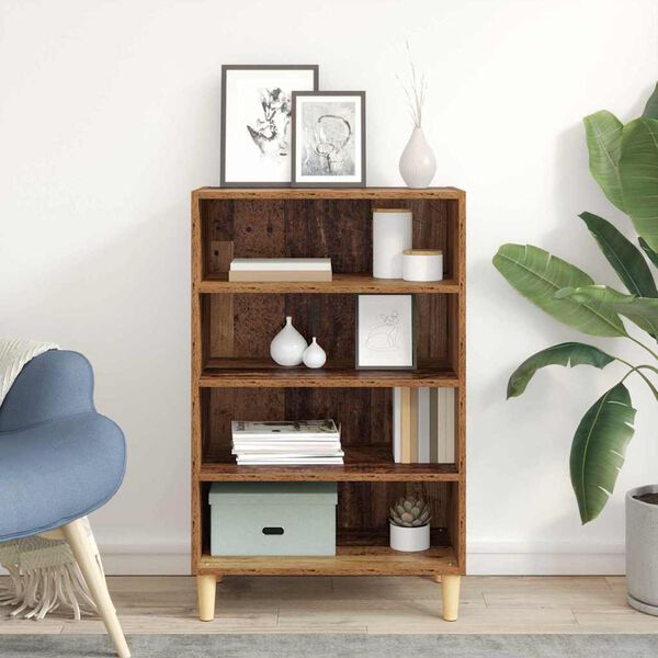 vidaXL Служебен шкаф Старо дърво 57 x 35 x 89.5 см Инженерно дърво